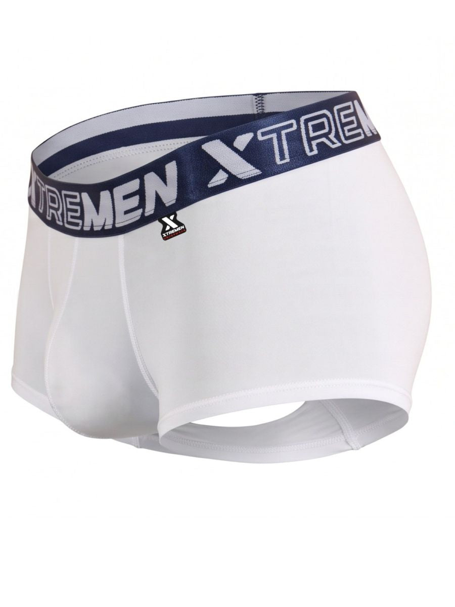 Xtremen Microfiber for Daily Support Men's Trunk Underwear in White – men's trunks