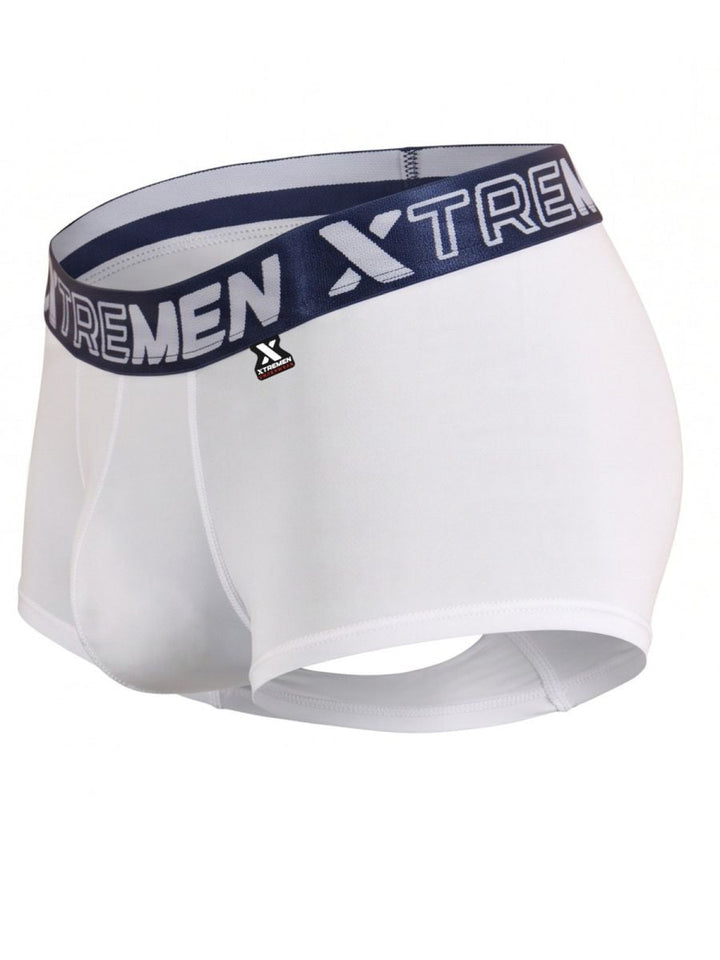 Xtremen Microfiber for Daily Support Men's Trunk Underwear in White – men's trunks