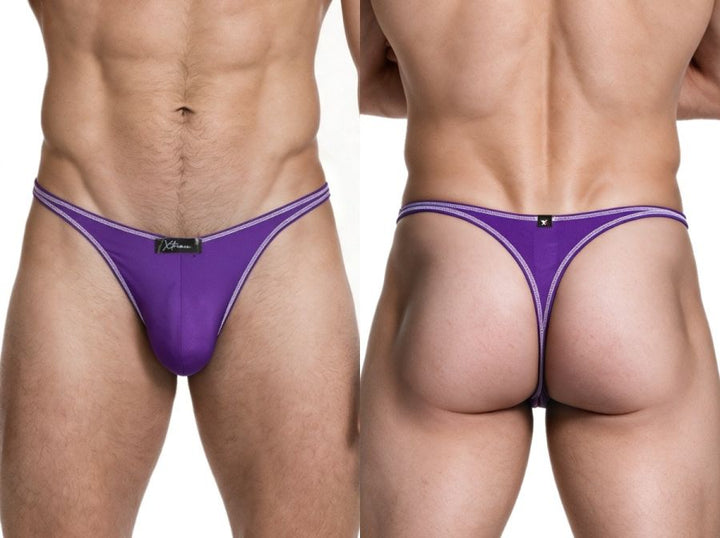 Xtremen Sleek Microfiber Men's Thong in Purple – men's thongs