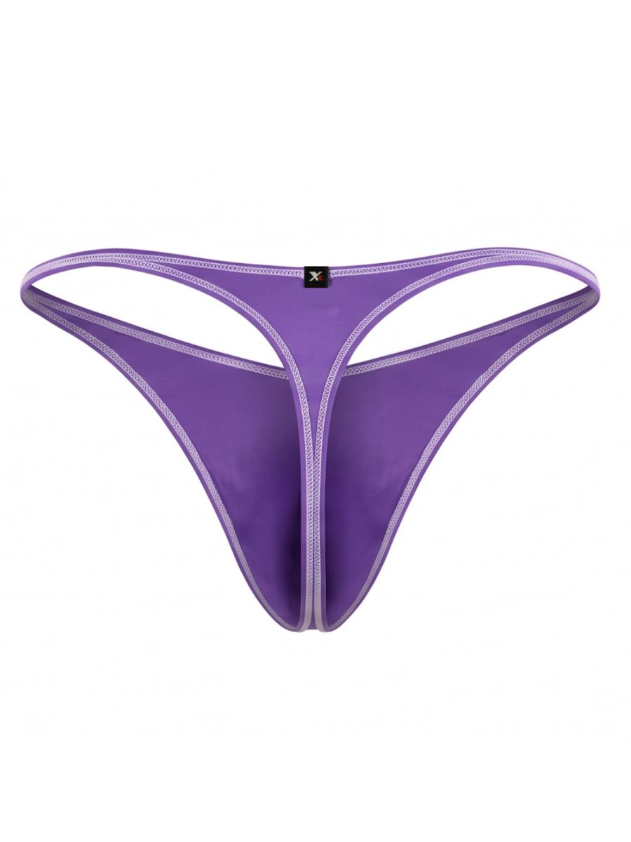 Xtremen Sleek Microfiber Men's Thong in Purple – men's thongs