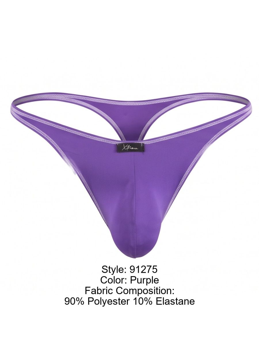 Xtremen Sleek Microfiber Men's Thong in Purple – men's thongs