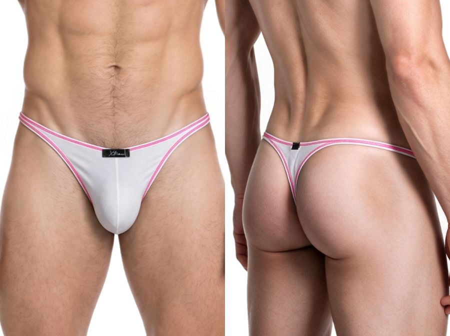 Xtremen Sleek Microfiber Men's Thong in White – men's thongs