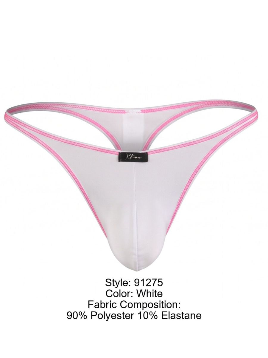 Xtremen Sleek Microfiber Men's Thong in White – men's thongs