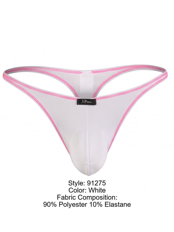 Xtremen Sleek Microfiber Men's Thong in White – men's thongs