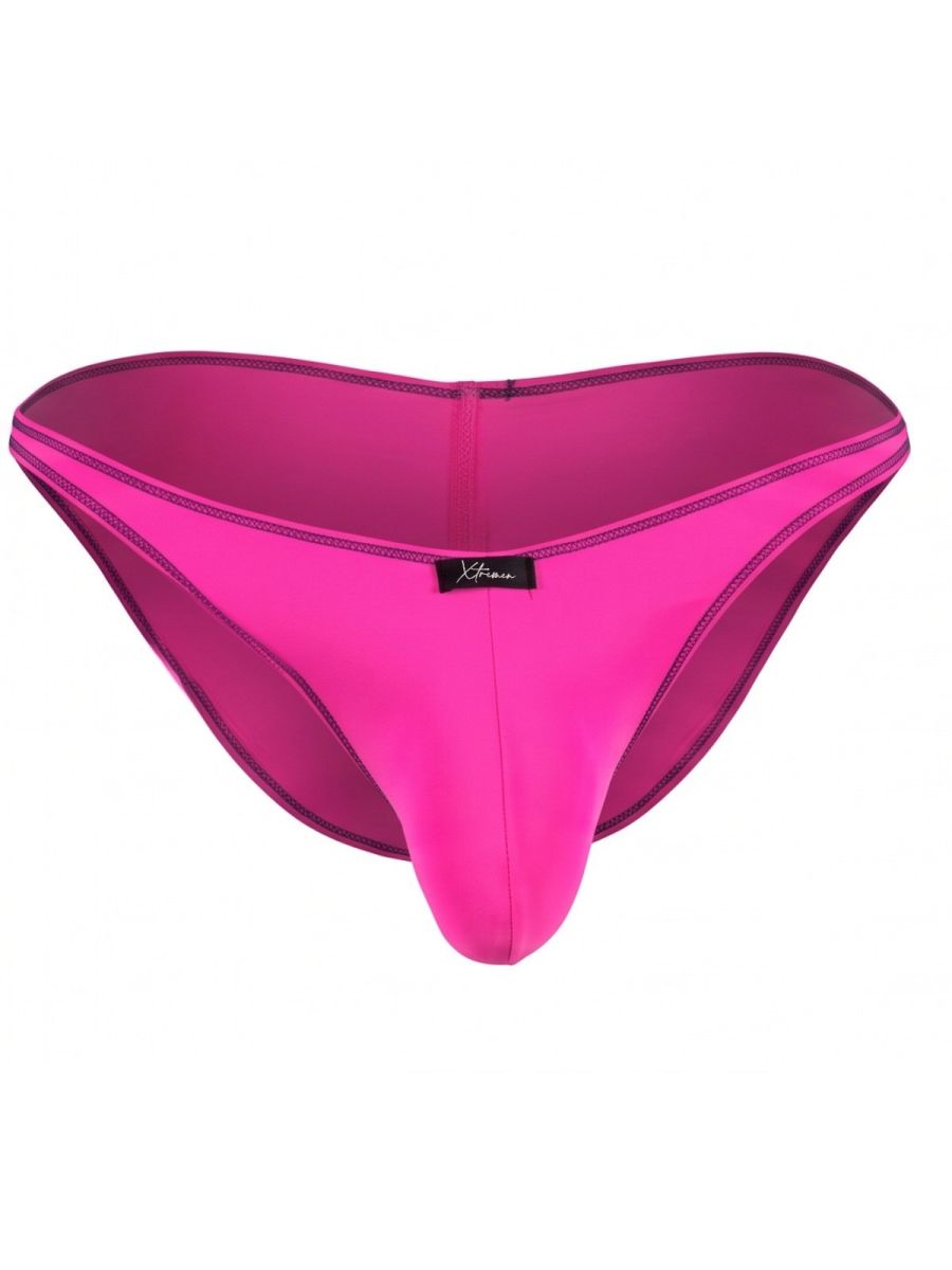 Xtremen Sleek Microfiber Bikini Men's Bikini Brief in Fuchsia – men's briefs