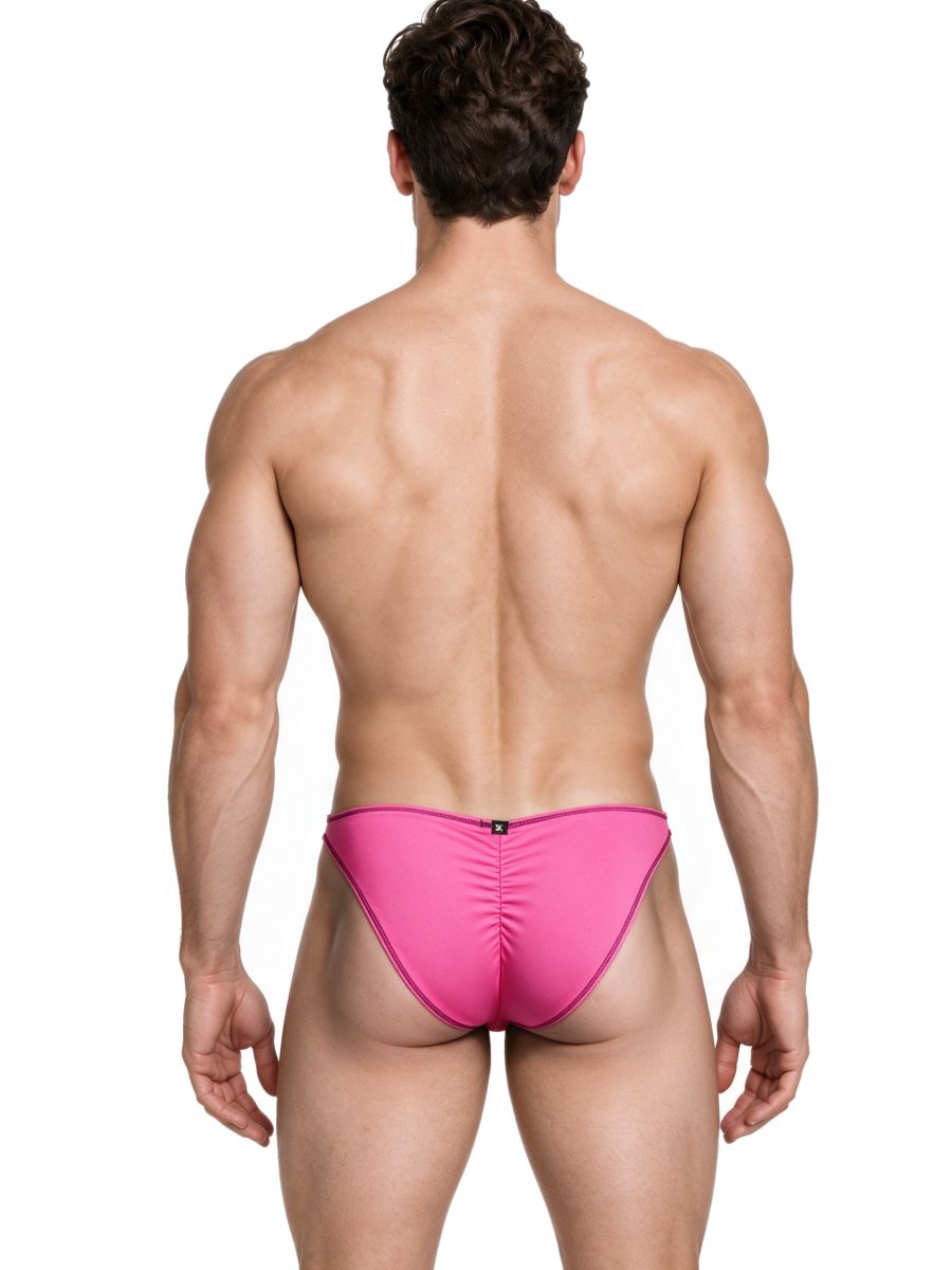 Xtremen Sleek Microfiber Bikini Men's Bikini Brief in Fuchsia – men's briefs