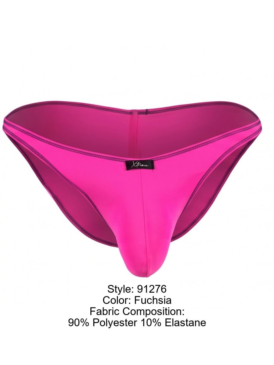 Xtremen Sleek Microfiber Bikini Men's Bikini Brief in Fuchsia – men's briefs