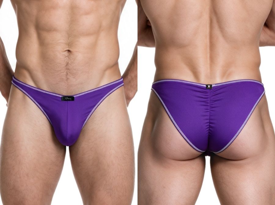 Xtremen Sleek Microfiber Bikini Men's Bikini Brief in Purple – men's briefs