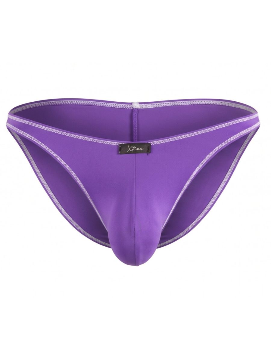 Xtremen Sleek Microfiber Bikini Men's Bikini Brief in Purple – men's briefs