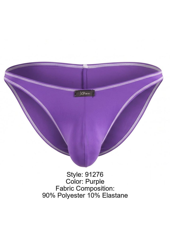 Xtremen Sleek Microfiber Bikini Men's Bikini Brief in Purple – men's briefs