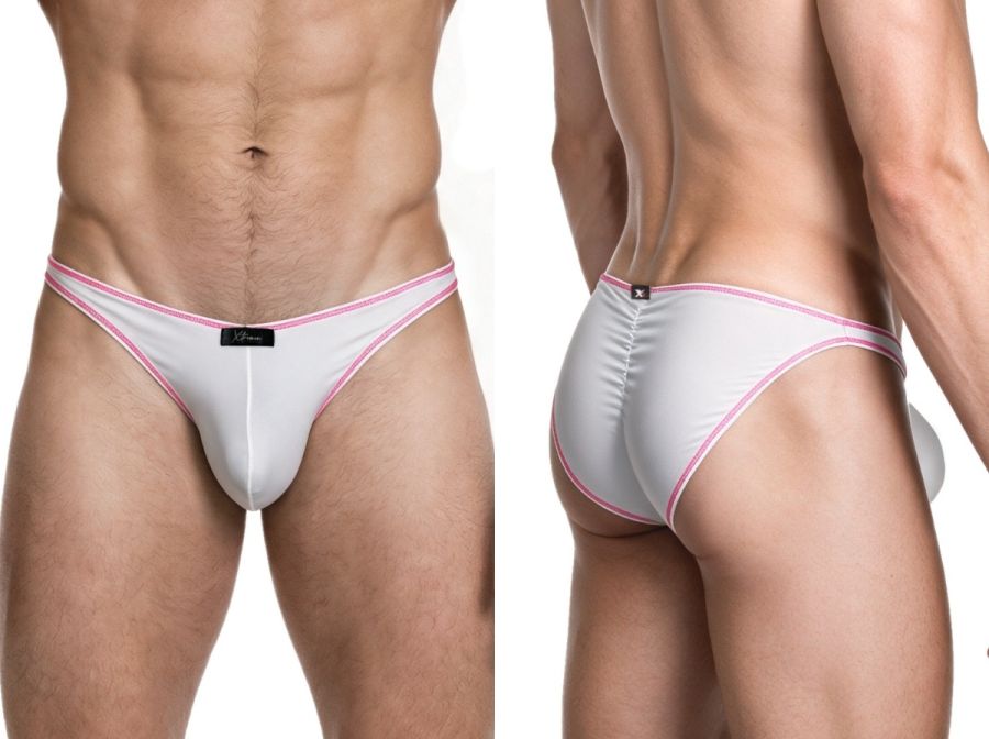 Xtremen Sleek Microfiber Bikini Men's Bikini Brief in White – men's briefs