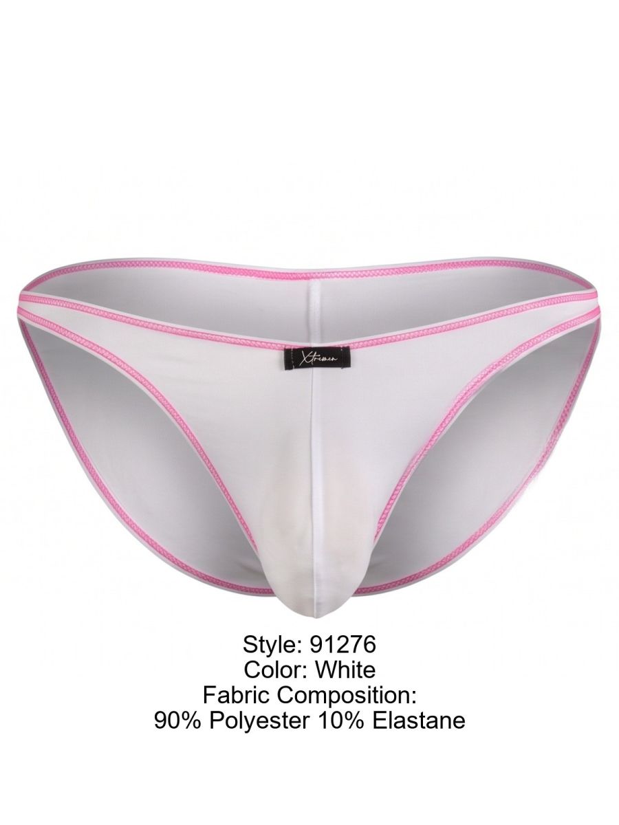 Xtremen Sleek Microfiber Bikini Men's Bikini Brief in White – men's briefs