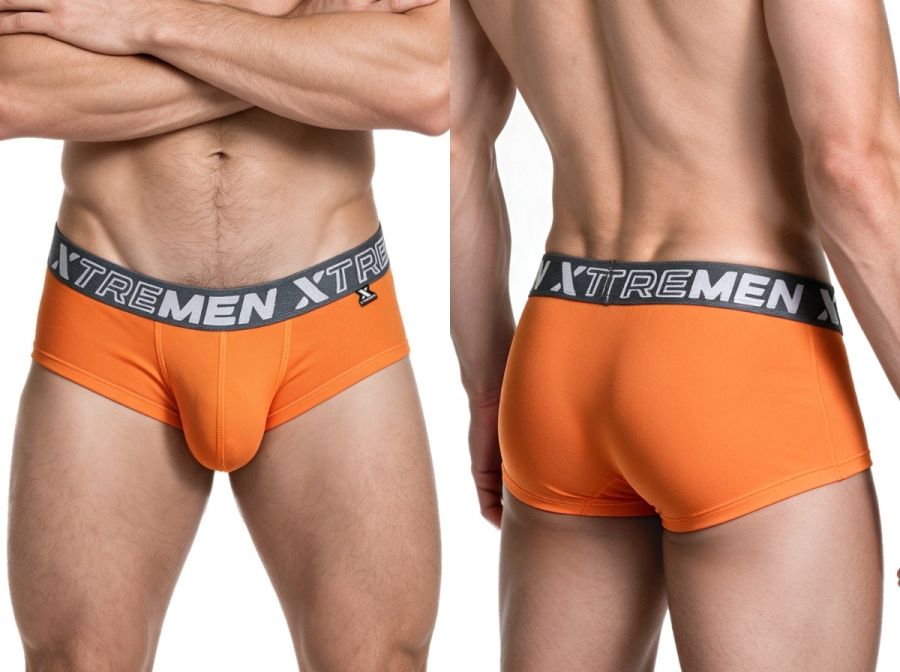 Xtremen Sleek Microfiber Men's Bikini Brief in Orange – men's briefs