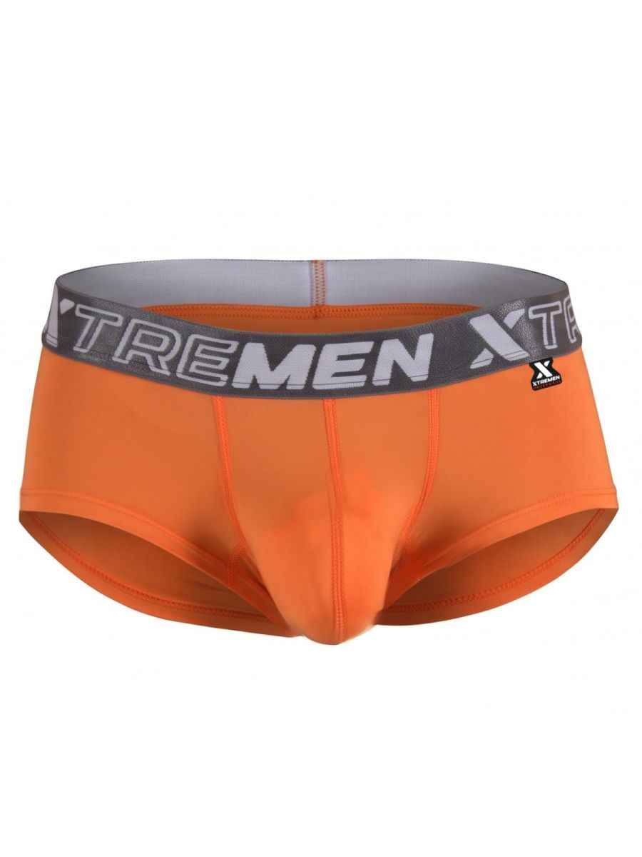 Xtremen Sleek Microfiber Men's Bikini Brief in Orange – men's briefs