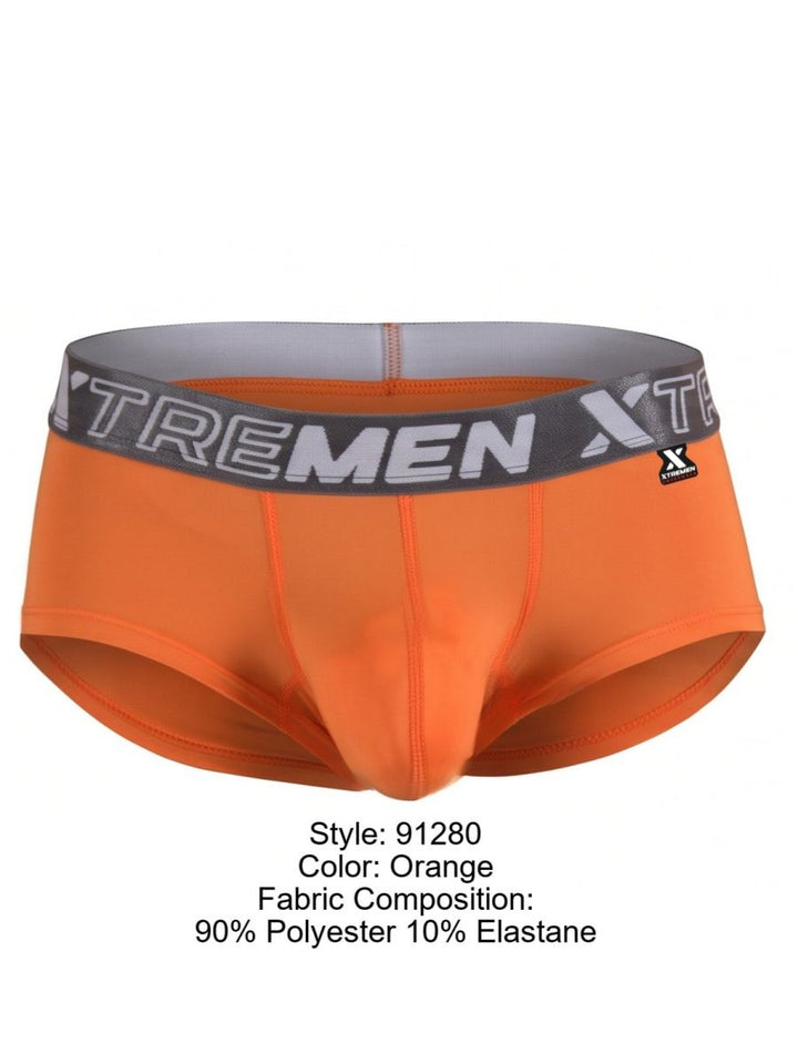 Xtremen Sleek Microfiber Men's Bikini Brief in Orange – men's briefs