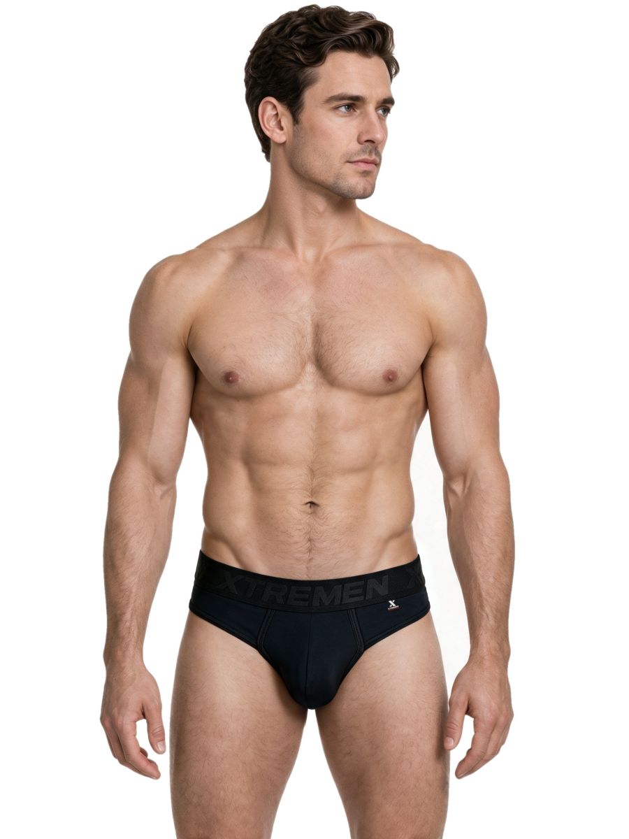 Xtremen Sleek Microfiber Men's Thong in Black – men's thongs