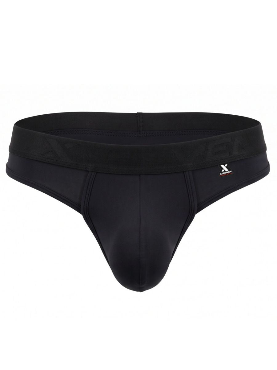 Xtremen Sleek Microfiber Men's Thong in Black – men's thongs