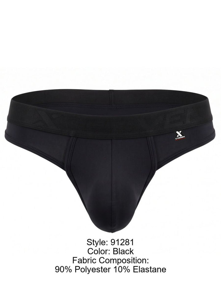 Xtremen Sleek Microfiber Men's Thong in Black – men's thongs