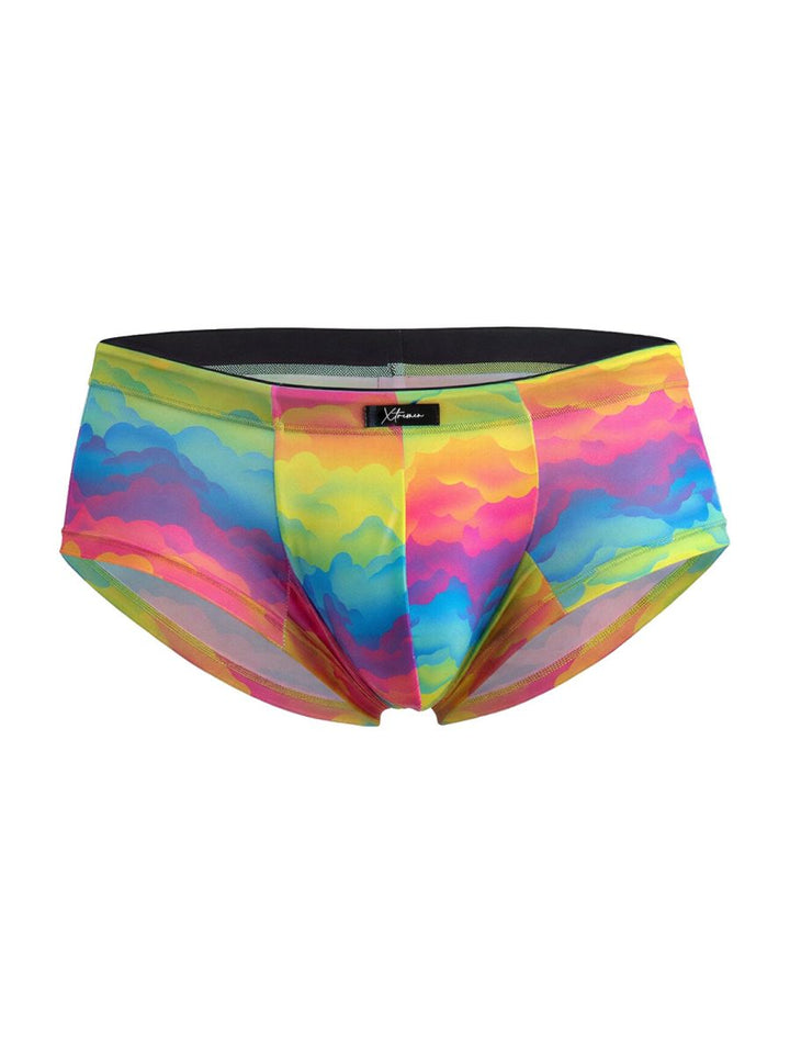 Xtremen Rainbow Microfiber Men's Bikini Brief in Cloud – men's briefs
