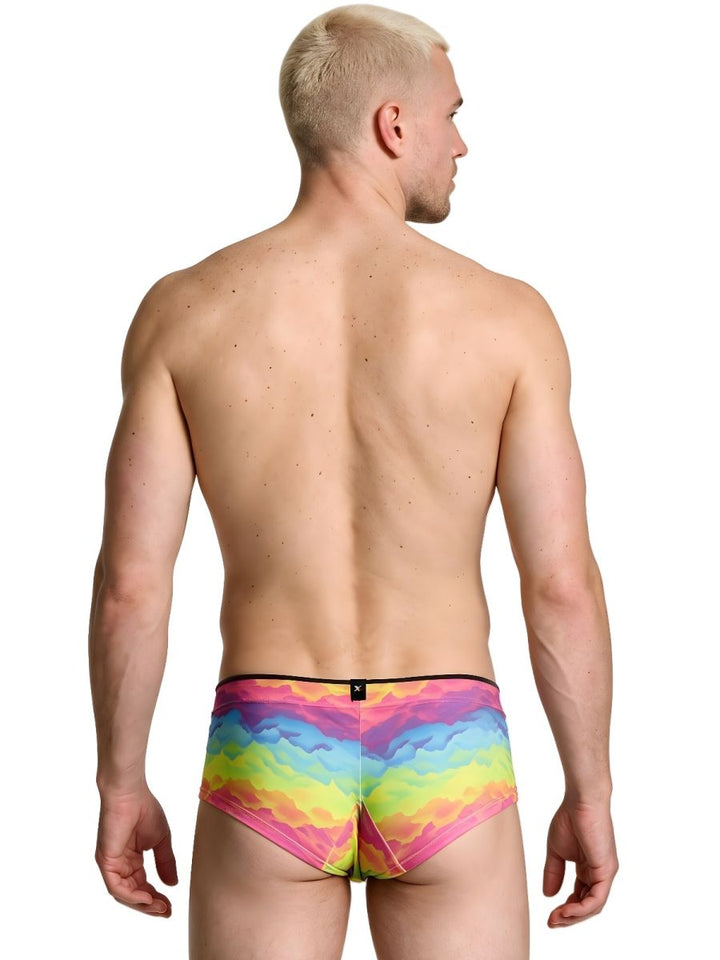 Xtremen Rainbow Microfiber Men's Bikini Brief in Cloud – men's briefs