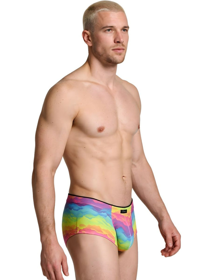 Xtremen Rainbow Microfiber Men's Bikini Brief in Cloud – men's briefs