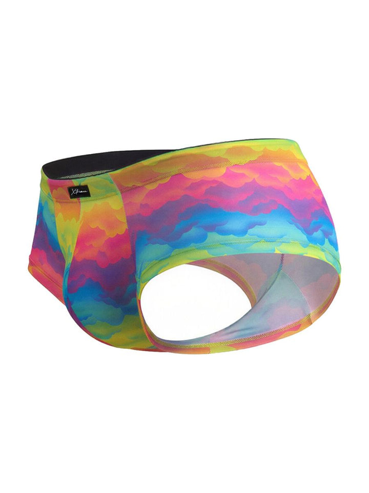 Xtremen Rainbow Microfiber Men's Bikini Brief in Cloud – men's briefs