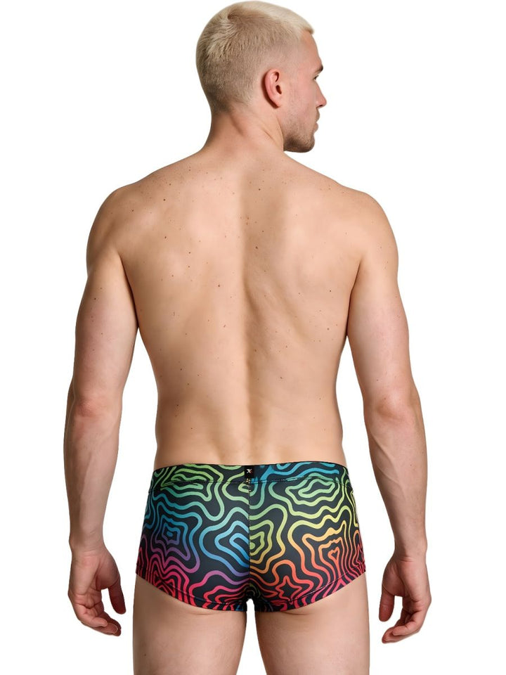 Xtremen Rainbow Microfiber Men's Bikini Brief in Labyrinth – men's briefs