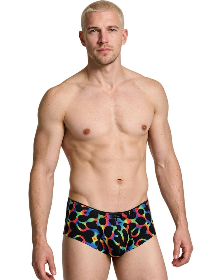 Xtremen Rainbow Microfiber Men's Bikini Brief in Mushroom – men's briefs