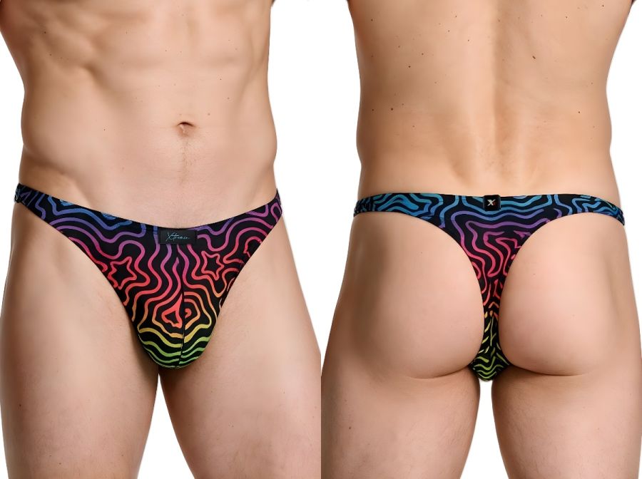 Xtremen Microfiber Men's Thong in Labyrinth – men's thongs