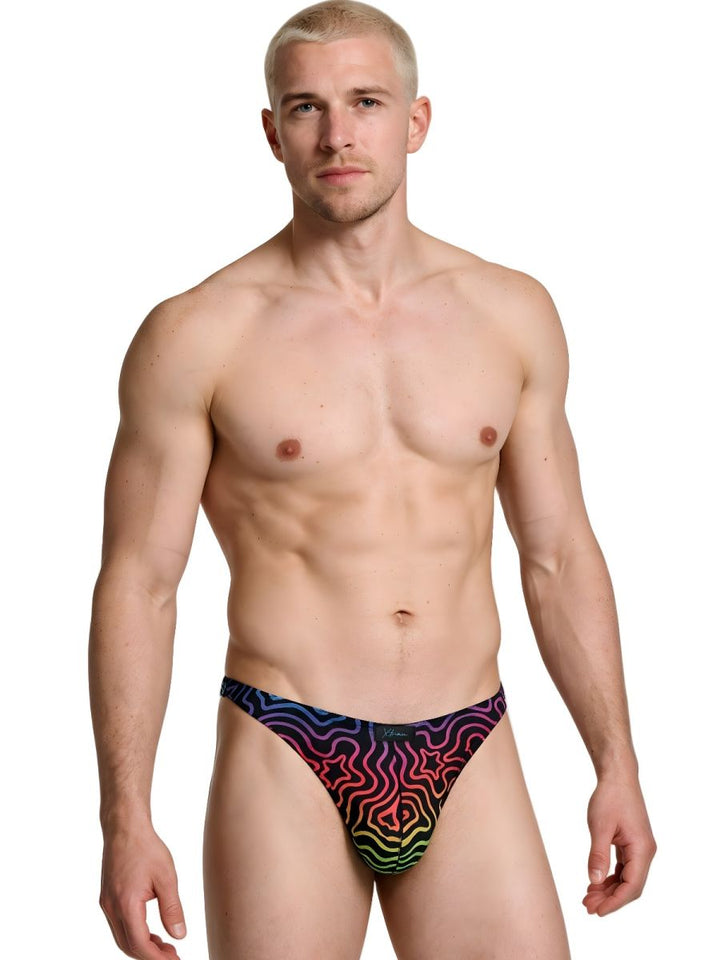 Xtremen Microfiber Men's Thong in Labyrinth – men's thongs