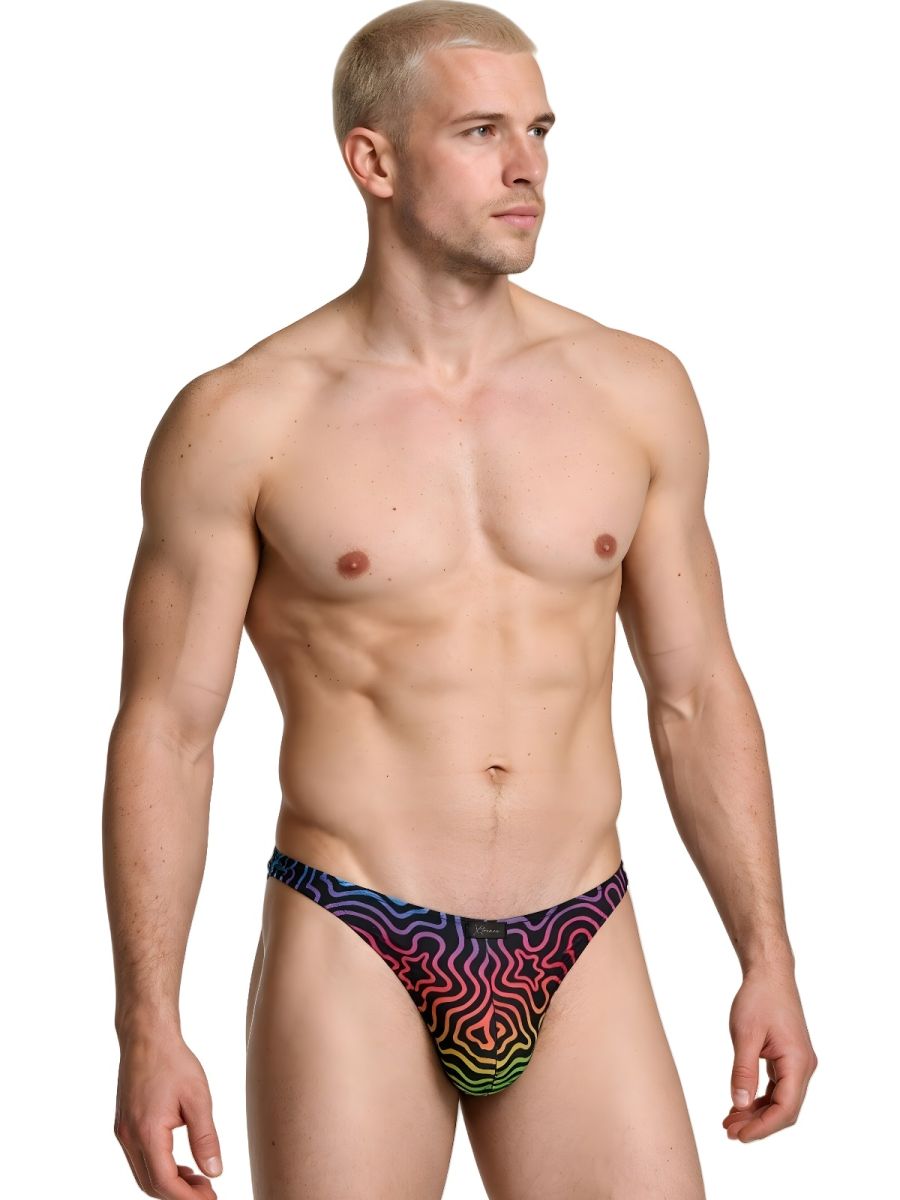Xtremen Microfiber Men's Thong in Labyrinth – men's thongs