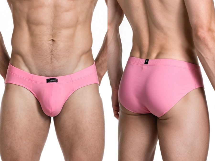 Xtremen Sleek Microfiber Men's Bikini Brief in Pink – men's briefs