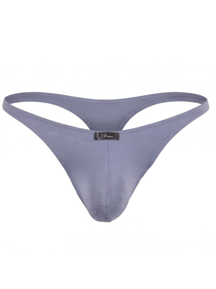Xtremen Microfiber Sleek Minimalist Style Men's Thong in Gray – men's thongs