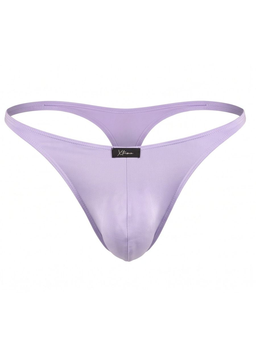 Xtremen Microfiber Sleek Minimalist Style Men's Thong in Lilac – men's thongs