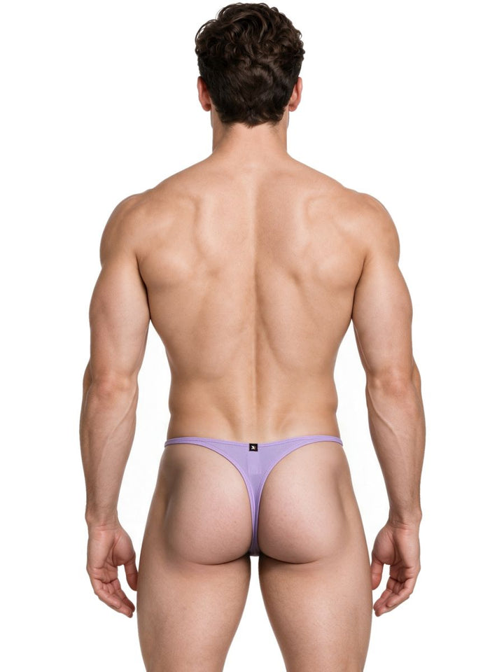 Xtremen Microfiber Sleek Minimalist Style Men's Thong in Lilac – men's thongs