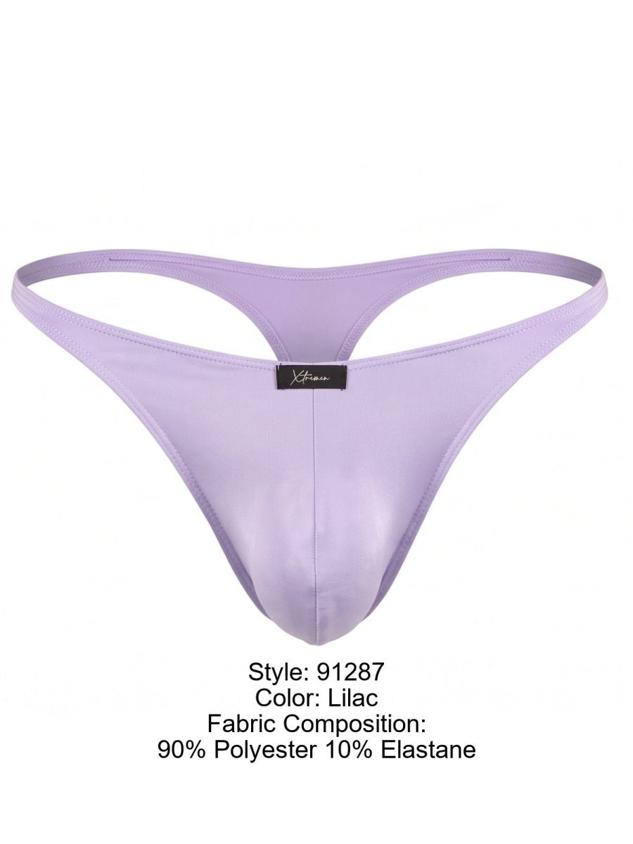 Xtremen Microfiber Sleek Minimalist Style Men's Thong in Lilac – men's thongs