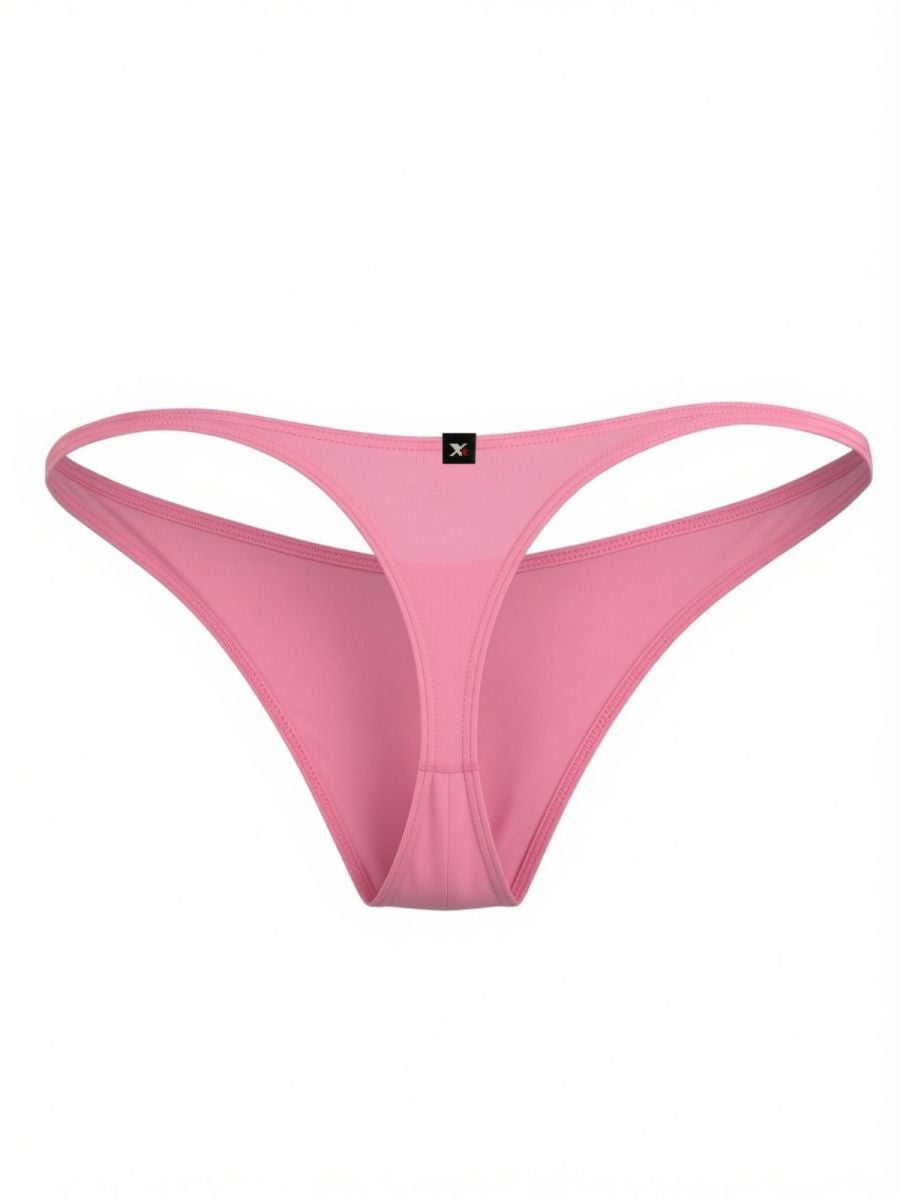 Xtremen Microfiber Sleek Minimalist Style Men's Thong in Pink – men's thongs