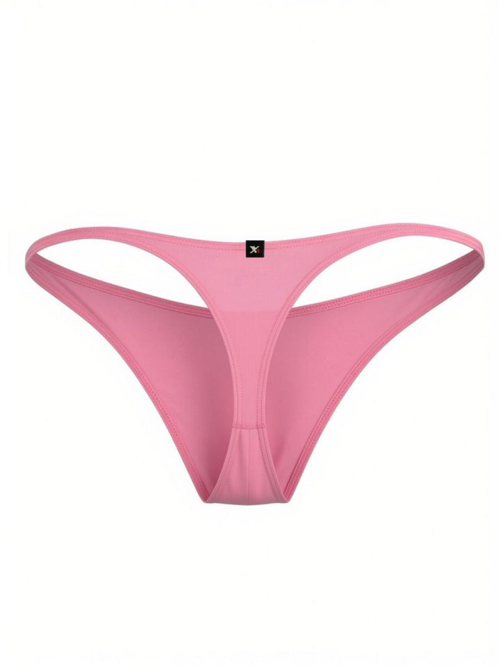 Xtremen Microfiber Sleek Minimalist Style Men's Thong in Pink – men's thongs