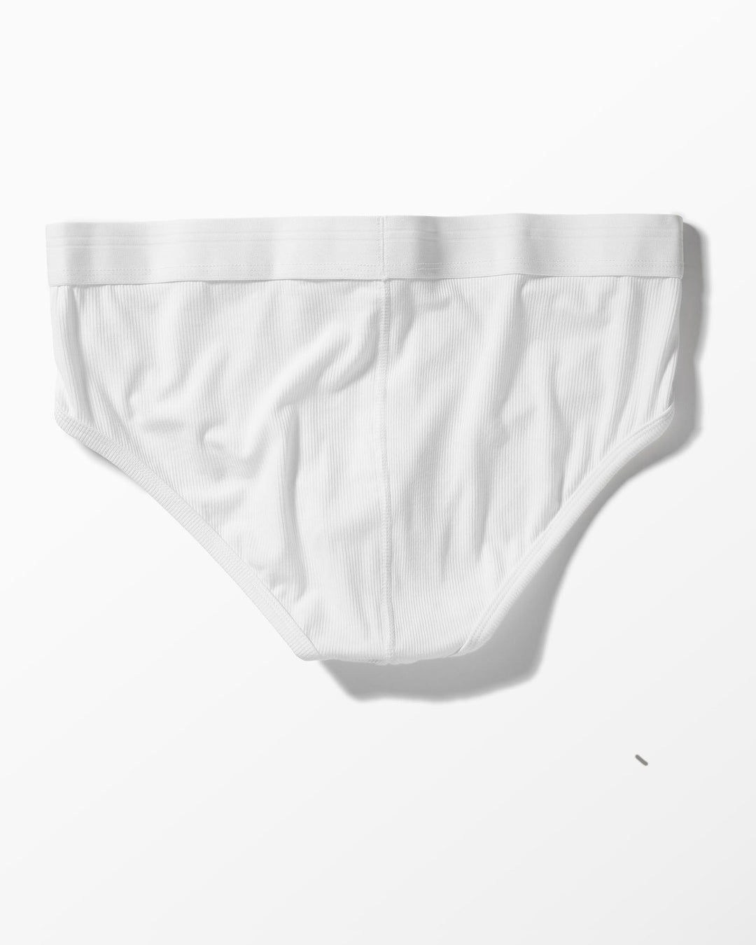 YYCG men's ribbed brief in gray – silky rayon stretch underwear front view
