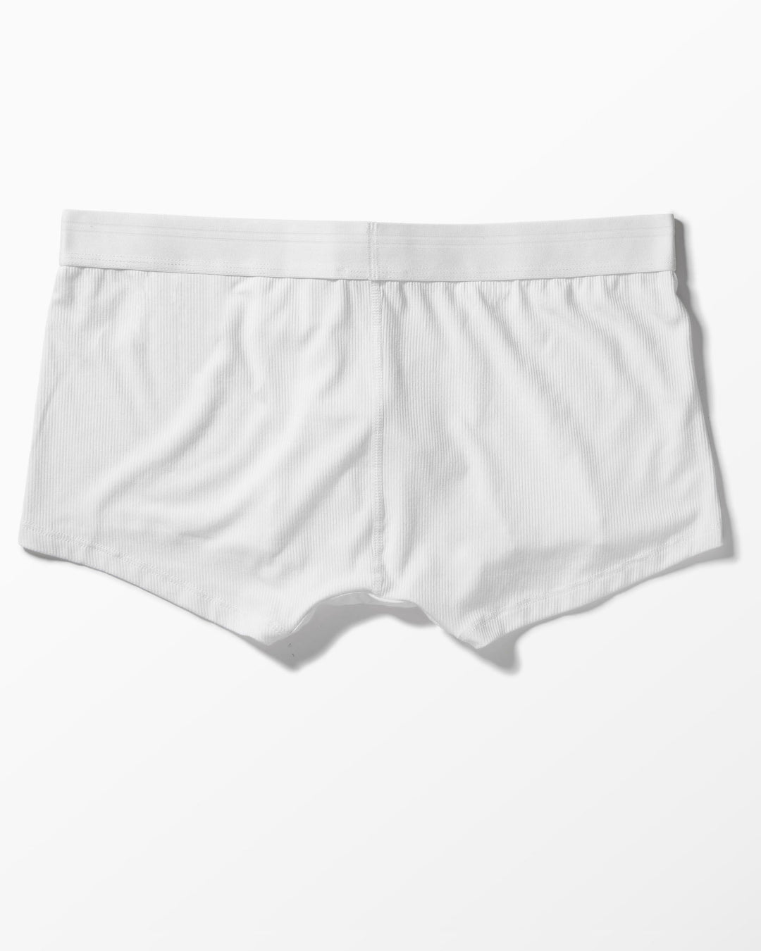 YYCG men's ribbed boxer brief in black – premium textured stretch underwear front view