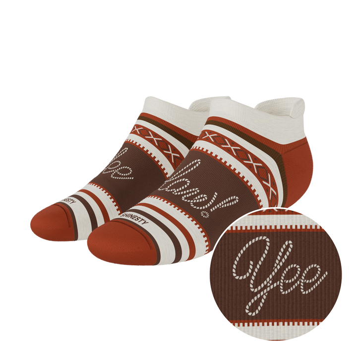 The Yee Haw | Lasso Heel Hammock™ Ankle Socks