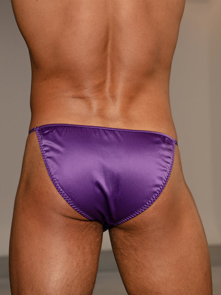 Body Aware Daydream String Tanga in purple – men's o-ring adjustable tanga underwear
