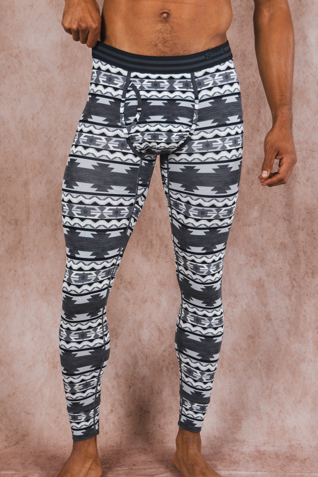 The Arroyo Grande | Grey and Black Aztec Ball Hammock® Long Johns