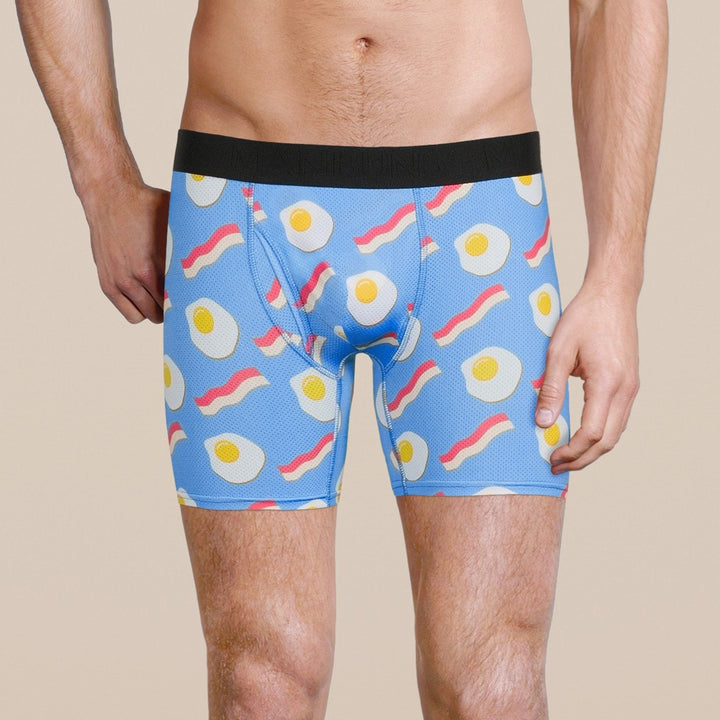 Manbuns Bacon and Eggs Boxer Brief Underwear