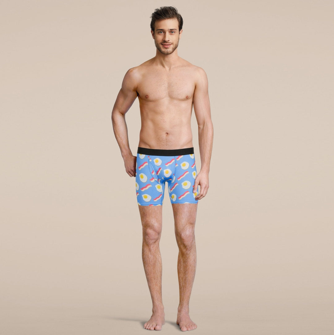 Manbuns Bacon and Eggs Boxer Brief Underwear