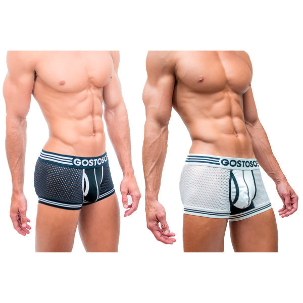 CA-RIO-CA Men's Gostoso Mesh Boxer Brief 2pack Briefs in 
