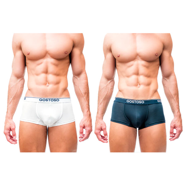 CA-RIO-CA Men's Gostoso Solid Boxer Brief 2pack Briefs in 