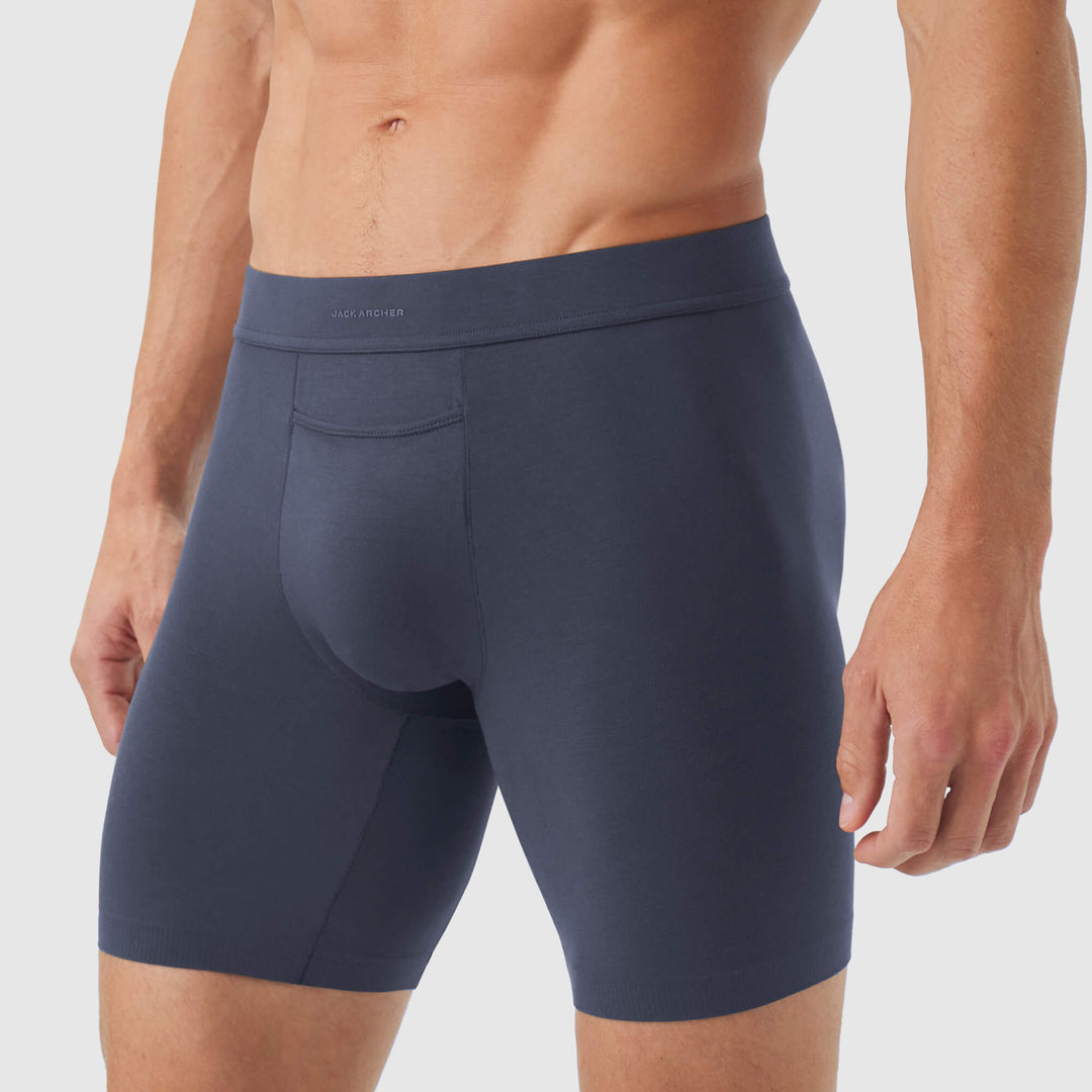 Jetsetter Boxer Brief 8" -- Deep Blue