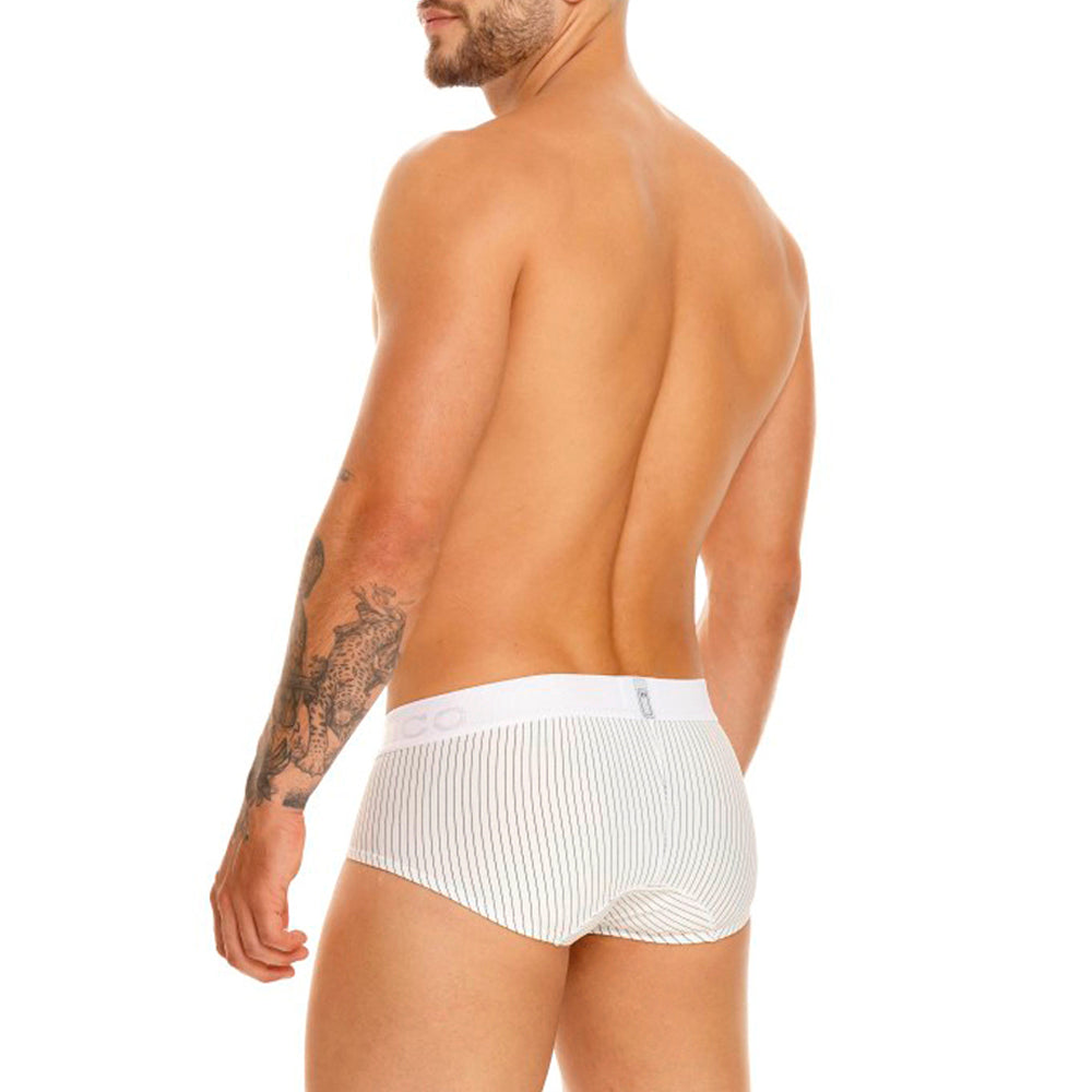 Mundo Unico men's white cotton brief Estelar classic underwear – lifestyle view