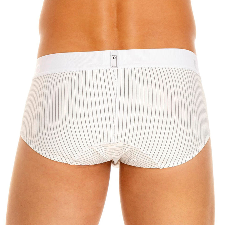 Mundo Unico men's white cotton brief Estelar classic underwear – back view
